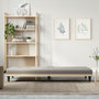 Voir la diapositive 3 : VIDAXL Canape-lit avec porte-gobelets taupe tissu