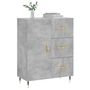Voir la diapositive 3 : VIDAXL Buffet gris beton 69,5x34x90 cm bois d'ingenierie