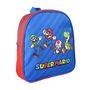 Voir la diapositive 2 : Bagtrotter Bagtrotter - Super Mario - Sac à Dos Scolaire Goûter 24 cm - Rouge et Bleu - 1 compartiment zippé - Bretelles Matelassées - 24x7x24 cm - Matière Polyester - Sac à Dos Scolaire Maternelle