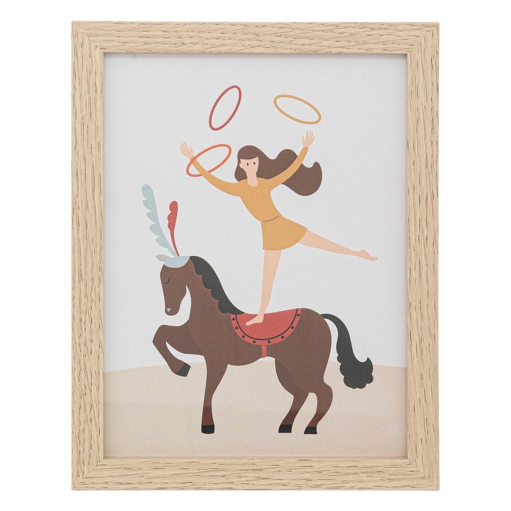 Voir la diapositive 4 : Atmosphera Kids Lot de 3 cadres déco enfant  cirque  40cm beige