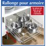 Voir la diapositive 2 : Wenko Système-Rallonge pour armoire Midi - Chromé