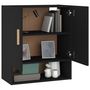 Voir la diapositive 4 : VIDAXL Armoire murale Noir 60x31x70 cm Bois d'ingenierie