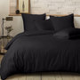 Voir la diapositive 2 : Home collection Parure de couette 100%percale de coton 80 fils/cm2-uni lin