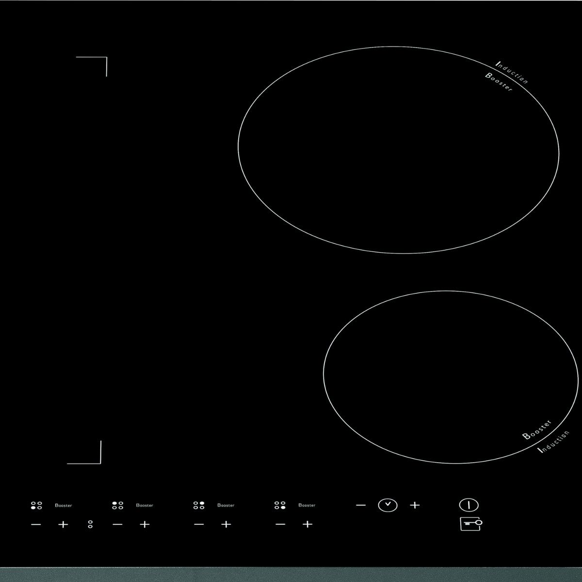 Hotpoint Table de cuisson à induction FRIO 632 CP B.S, 60 cm, 3 zones de cuisson dont une rectangulaire modulable