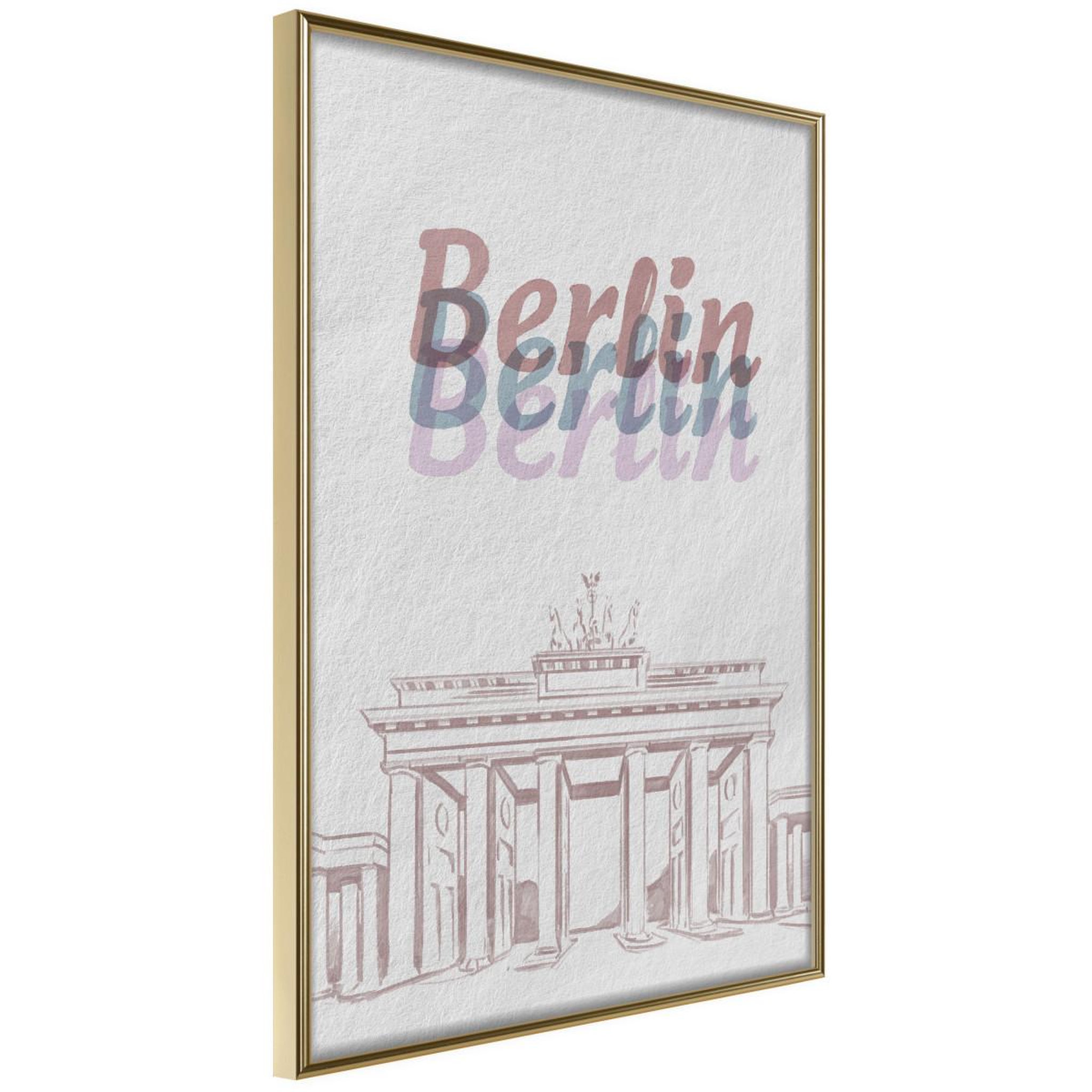 Paris Prix Affiche Murale Encadrée  Pastel Berlin