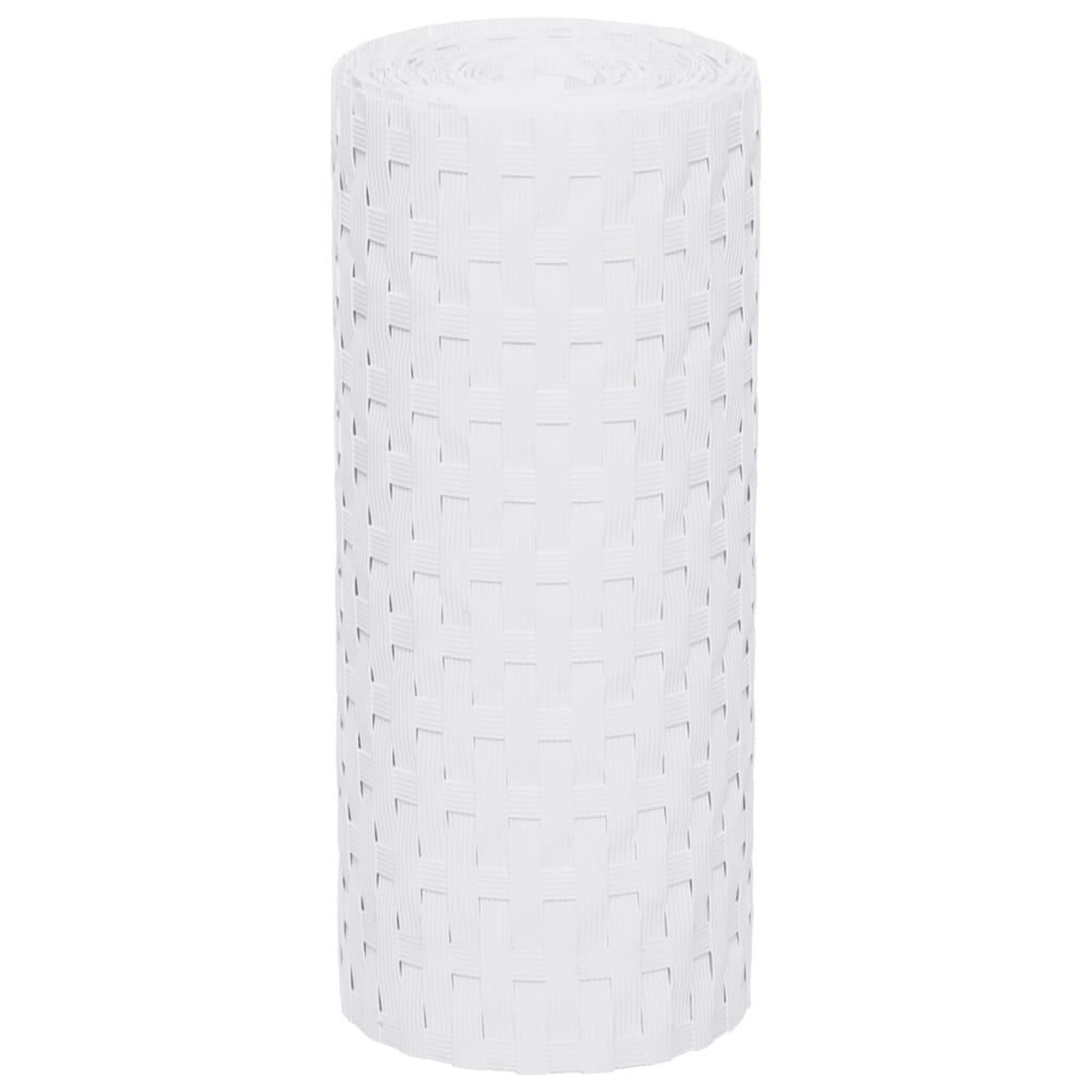 Voir la diapositive 4 : VIDAXL Paravents de balcon 10 pcs blanc 255x19 cm resine tressee