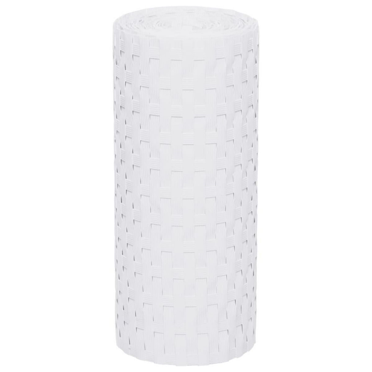 VIDAXL Paravents de balcon 10 pcs blanc 255x19 cm resine tressee