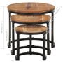 Voir la diapositive 6 : VIDAXL Tables d'appoint 3 pcs Bois d'acacia solide