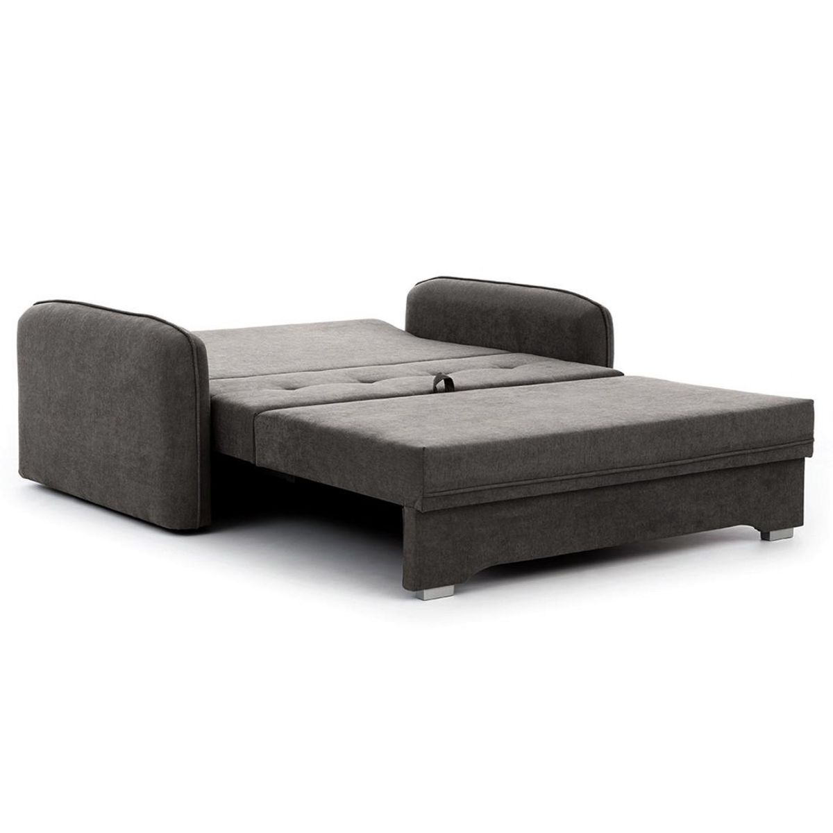 BEST MOBILIER Michelle - canapé droit 3 places convertible avec coffre en velours