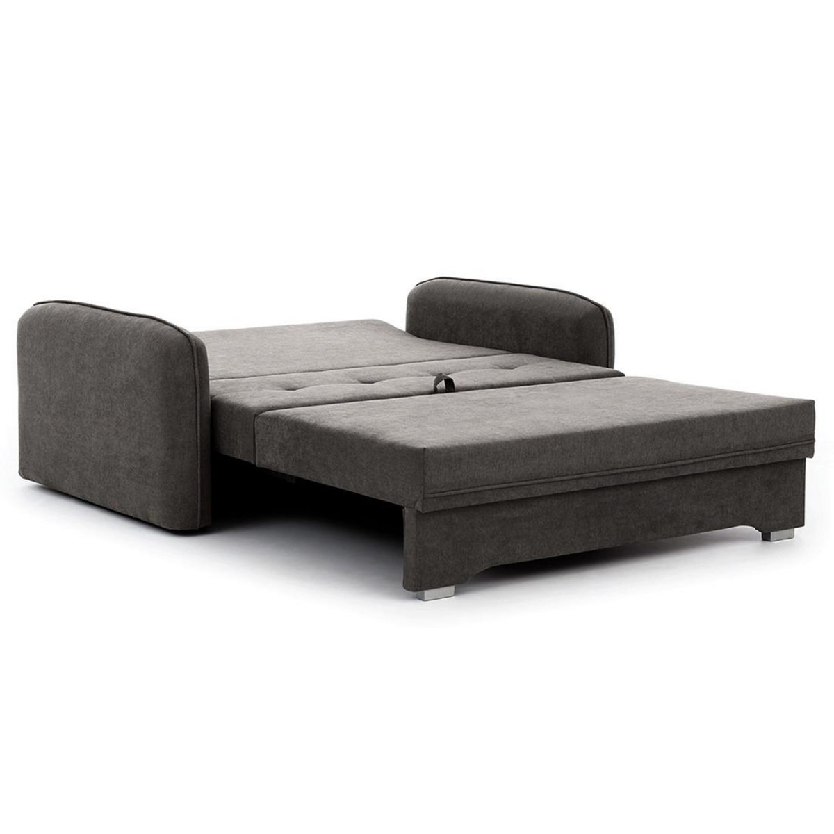 BEST MOBILIER Michelle - canapé droit 3 places convertible avec coffre en velours