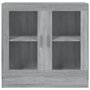 Voir la diapositive 3 : VIDAXL Armoire a vitrine Sonoma gris 82,5x30,5x80 cm Bois d'ingenierie