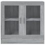 Voir la diapositive 3 : VIDAXL Armoire a vitrine Sonoma gris 82,5x30,5x80 cm Bois d'ingenierie