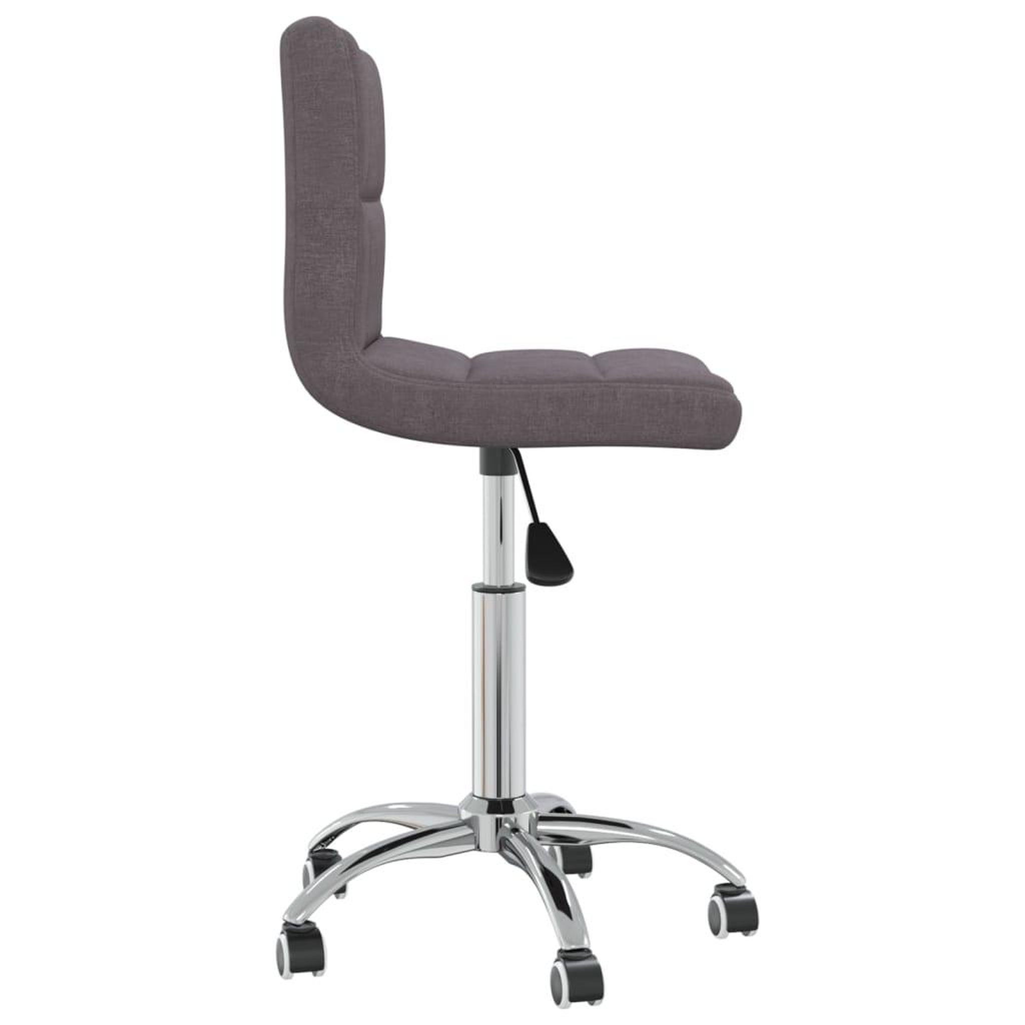 Voir la diapositive 4 : VIDAXL Chaise pivotante de bureau taupe tissu