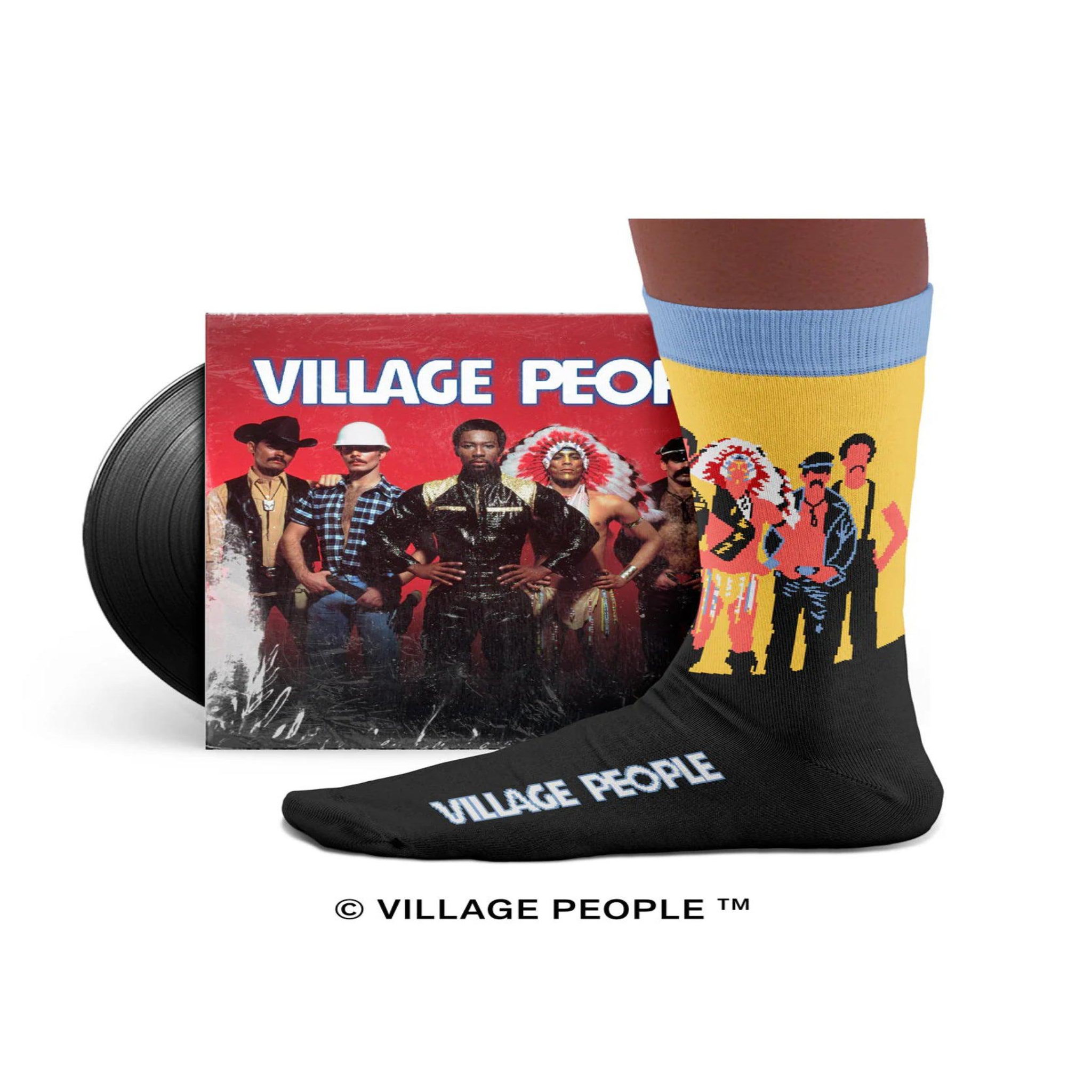 Voir la diapositive 3 : SOCK AFFAIRS Chaussettes village people, macho man
