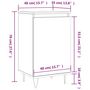 Voir la diapositive 6 : VIDAXL Buffet blanc brillant 40x35x70 cm bois d'ingenierie