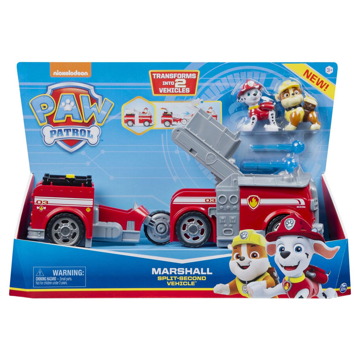 SPIN MASTER Véhicule 2 en 1 - Camion de pompier de Marcus - Pat'Patrouille