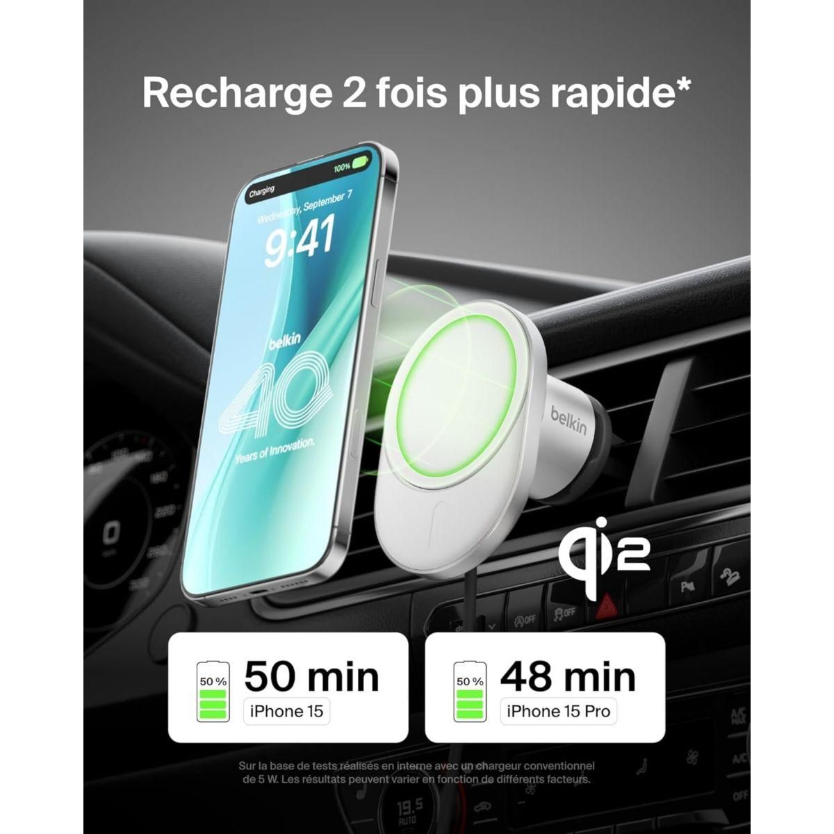 Belkin Support Voiture avec charge sans fil