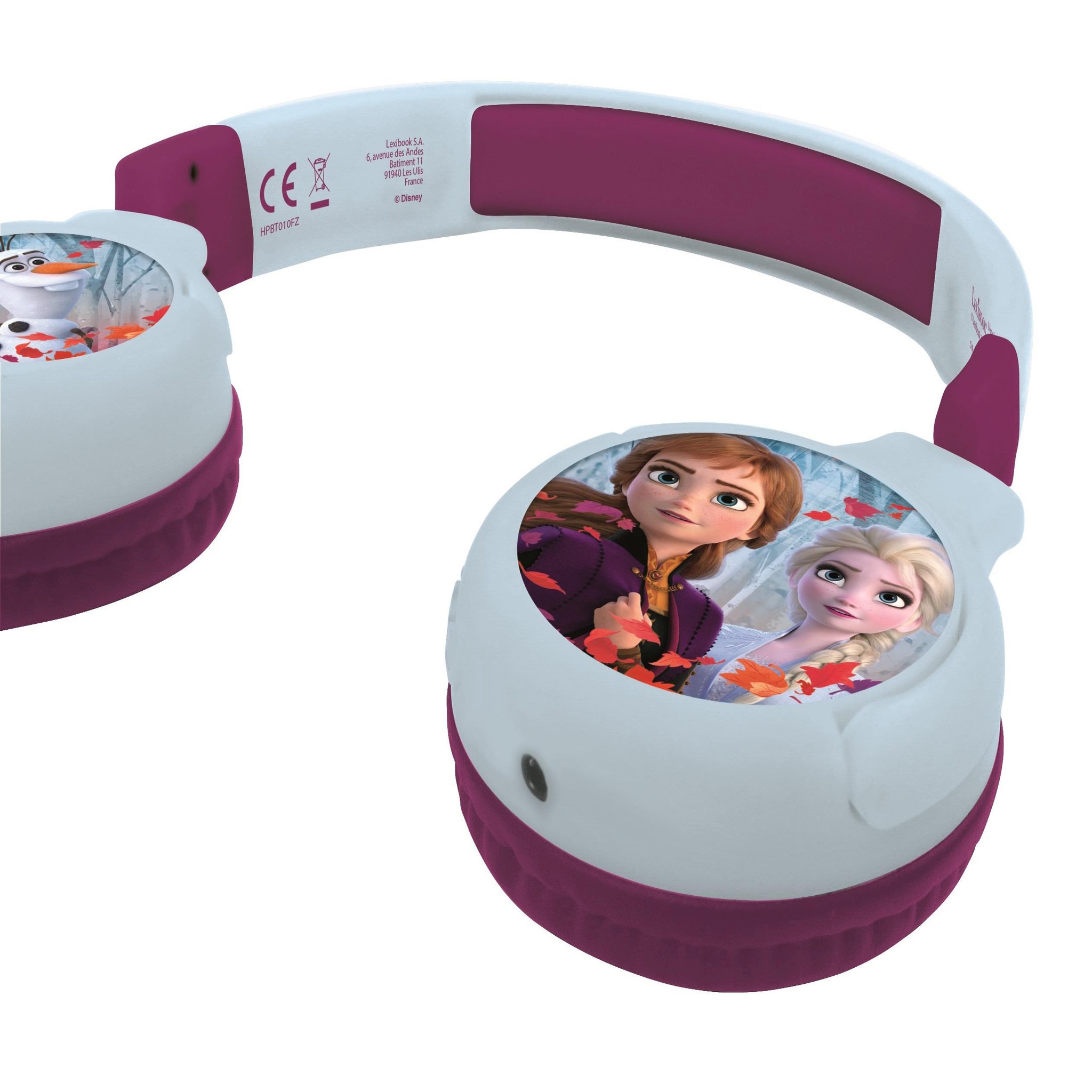 Voir la diapositive 3 : Lexibook Casque 2 en 1 La Reine des Neiges Bluetooth et Filaire avec limitation de son