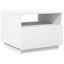 Voir la diapositive 3 : VIDAXL Table basse avec lumieres LED blanc 50x49x40 cm