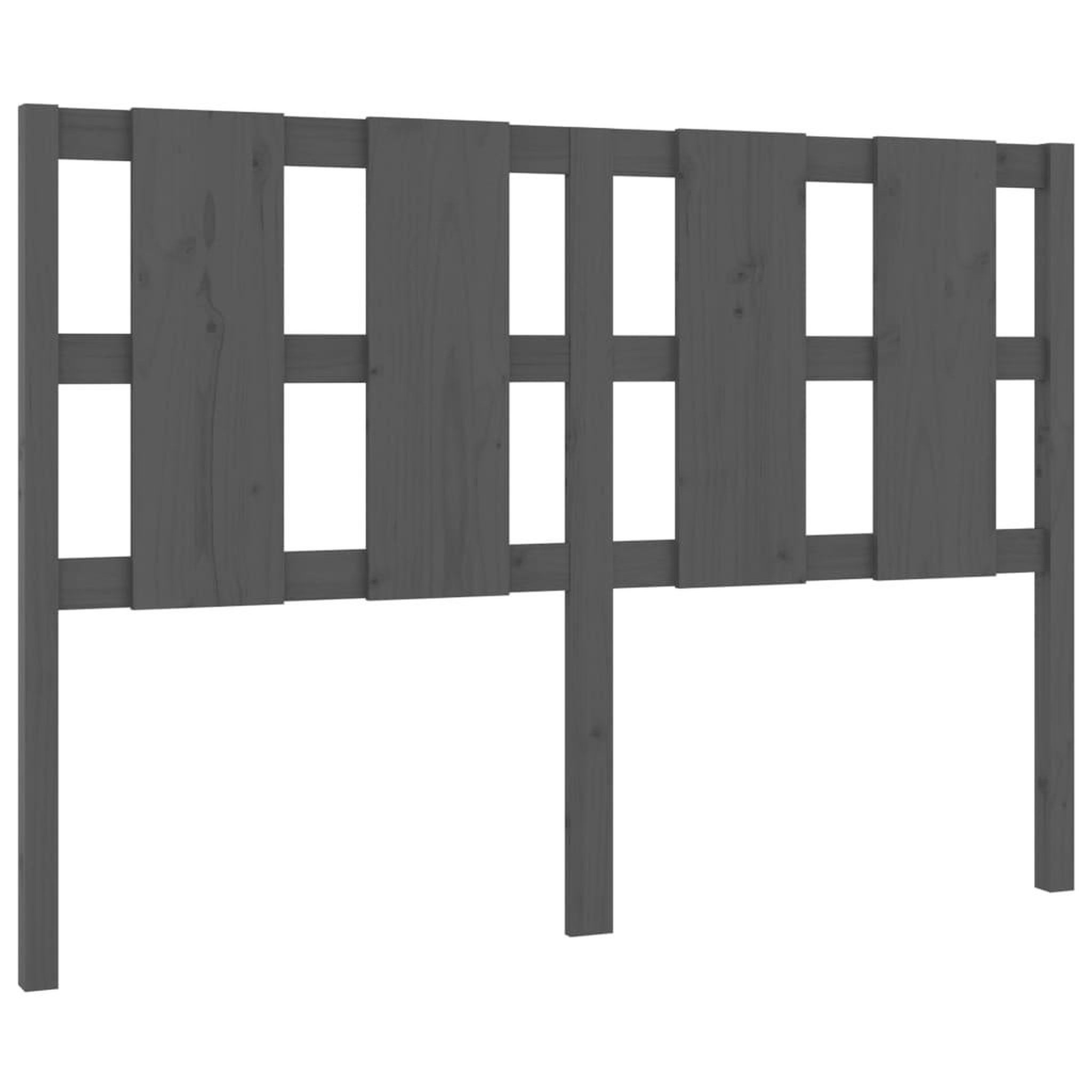 Voir la diapositive 2 : VIDAXL Tete de lit Gris 145,5x4x100 cm Bois massif de pin