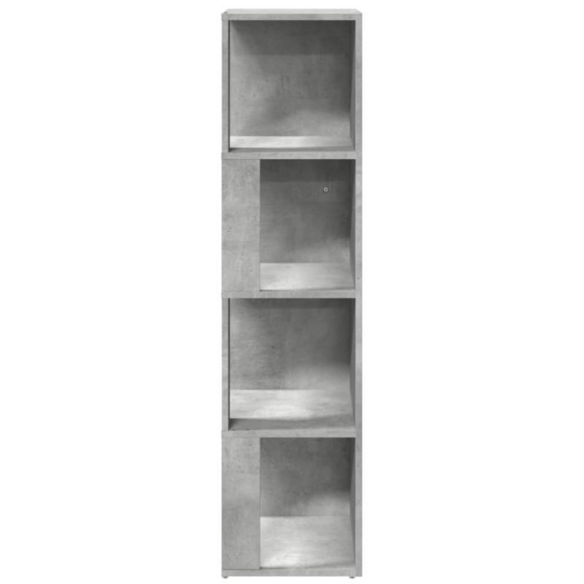 VIDAXL Armoire d angle Gris béton 33x33x132 cm Bois d'ingénierie