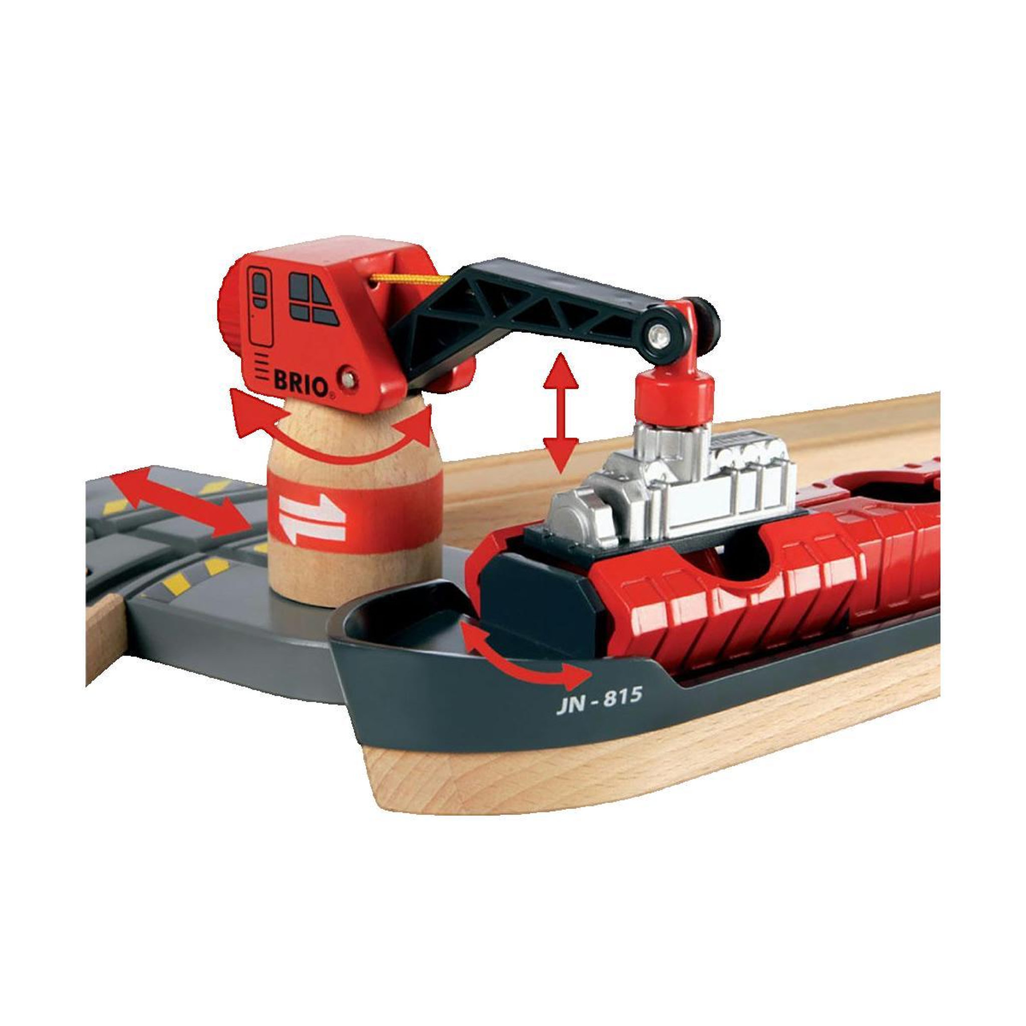 Voir la diapositive 3 : Brio Circuit de train Brio Deluxe en bois, 87 pièces