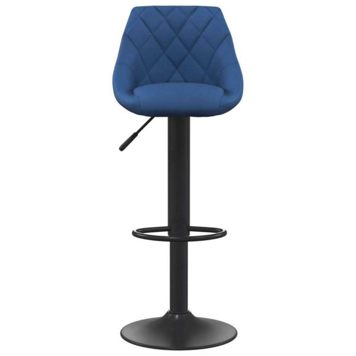 VIDAXL Tabourets de bar lot de 2 bleu velours