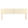 Voir la diapositive 3 : VIDAXL Tetes de lit 2 pcs Creme 100x5x78/88 cm Similicuir
