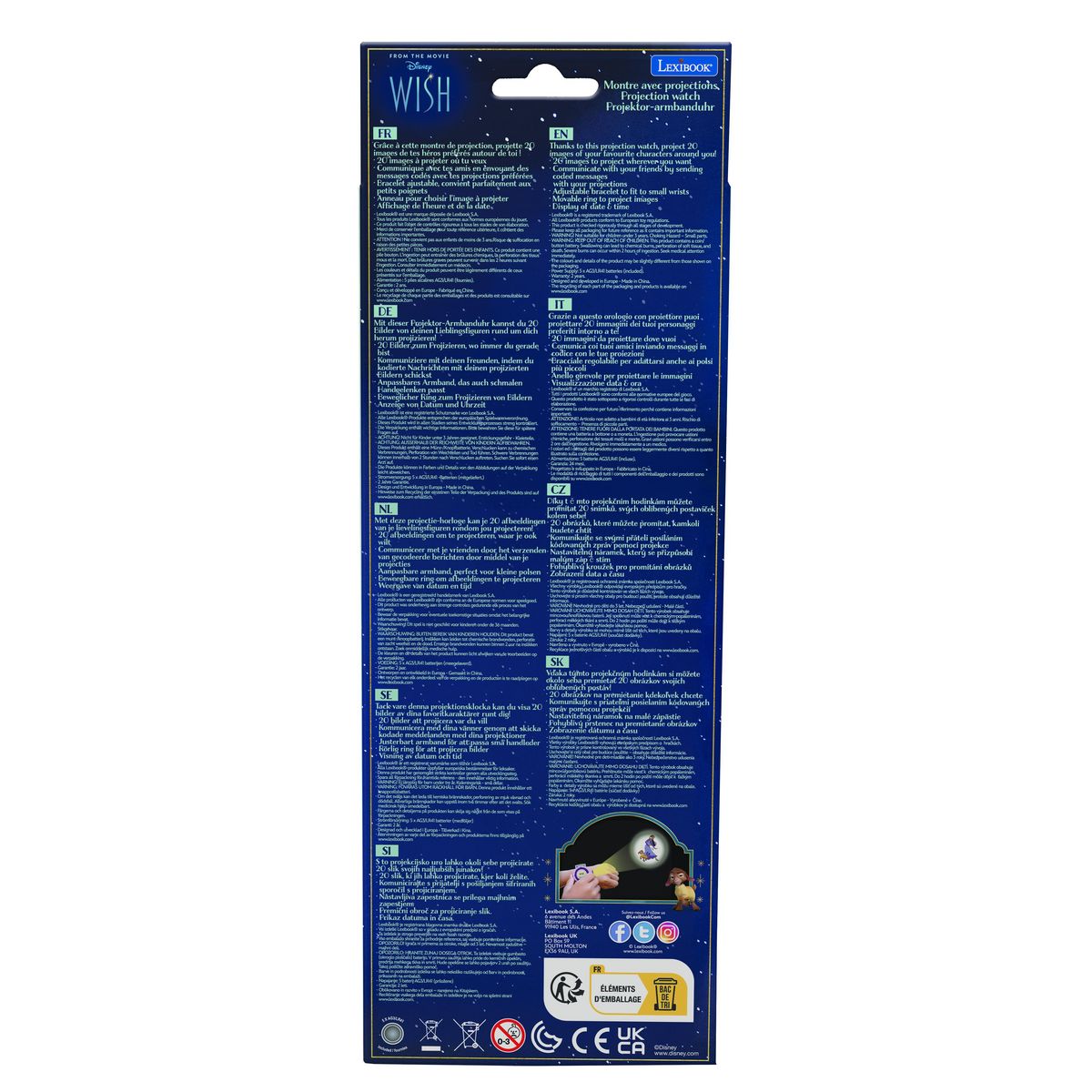 Lexibook Montre digitale avec projection Wish