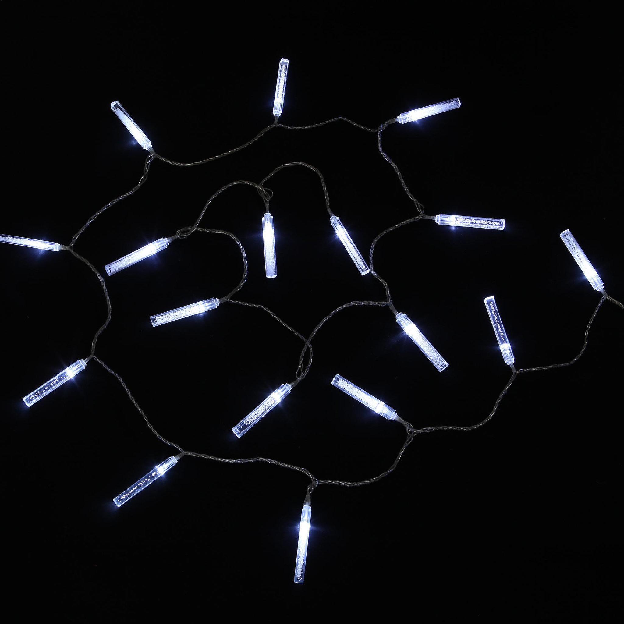 Voir la diapositive 2 : Eden Guirlande lumineuse led en glaçons 32 glaçons led blanc