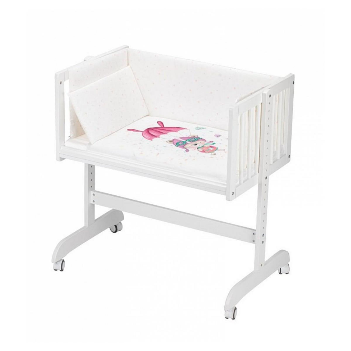 INTERBABY Berceau Cododo Parachute Rose - Sécurité et Confort pour Bébé