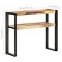 Voir la diapositive 5 : VIDAXL Table console 90x30x75 cm Bois de manguier brut