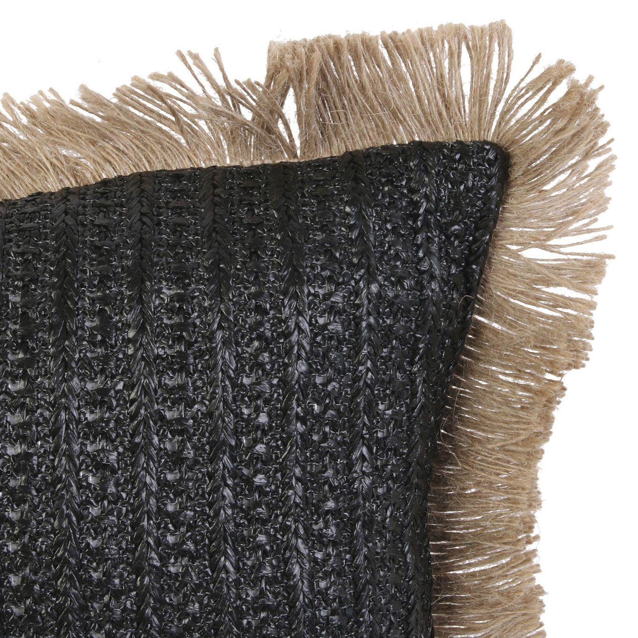 Voir la diapositive 2 : The Home Deco Factory Coussin design bord de mer en jute Raphia