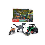 DIAMOND FOOTBALL COMPANY Dickie - Coffret Chasseur de Dinosaures - 1 Figurine Articulée et 2 Dinosaures Inclus