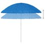 Voir la diapositive 4 : VIDAXL Parasol de plage Hawaii bleu 300 cm