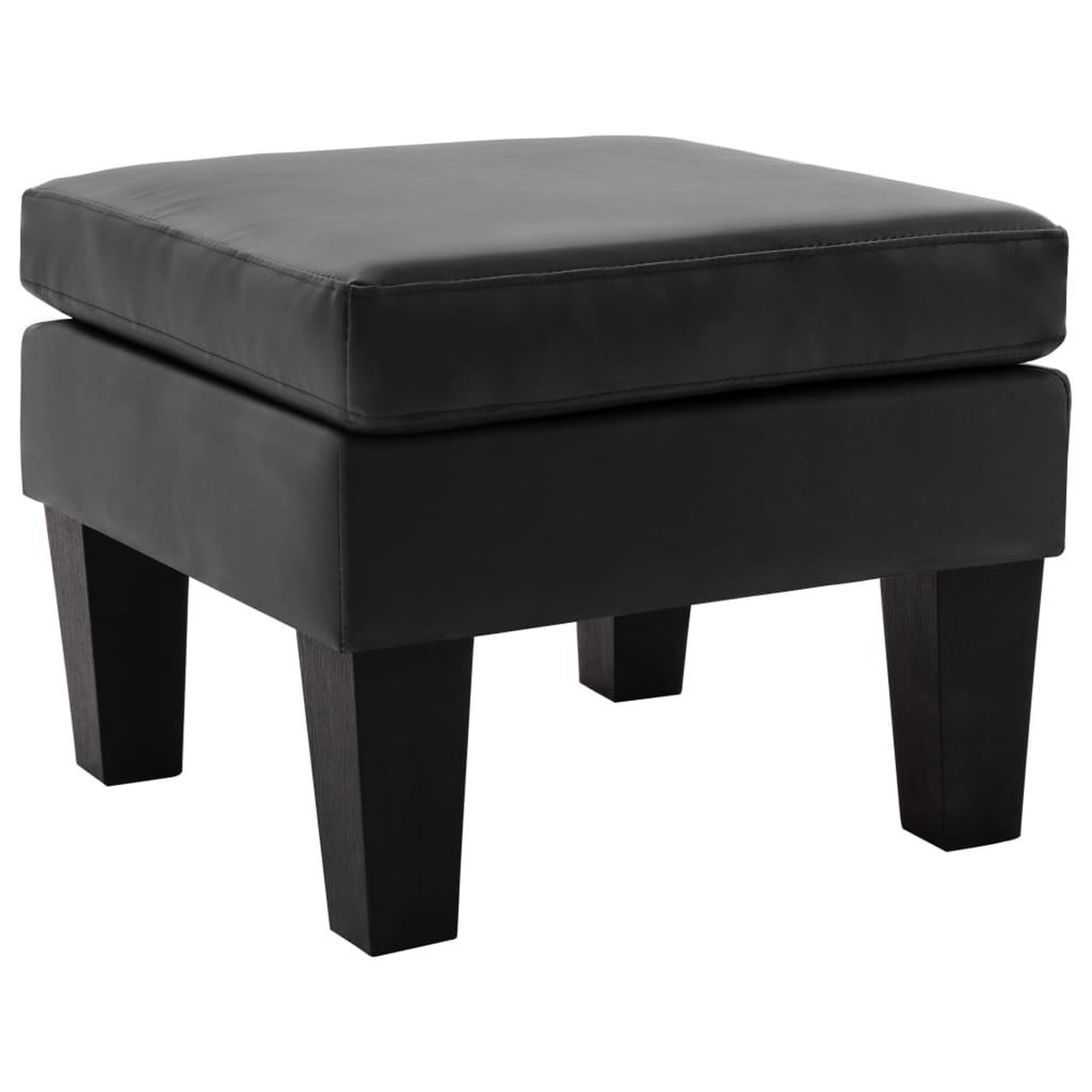 Voir la diapositive 1 : VIDAXL Repose-pied Noir Similicuir