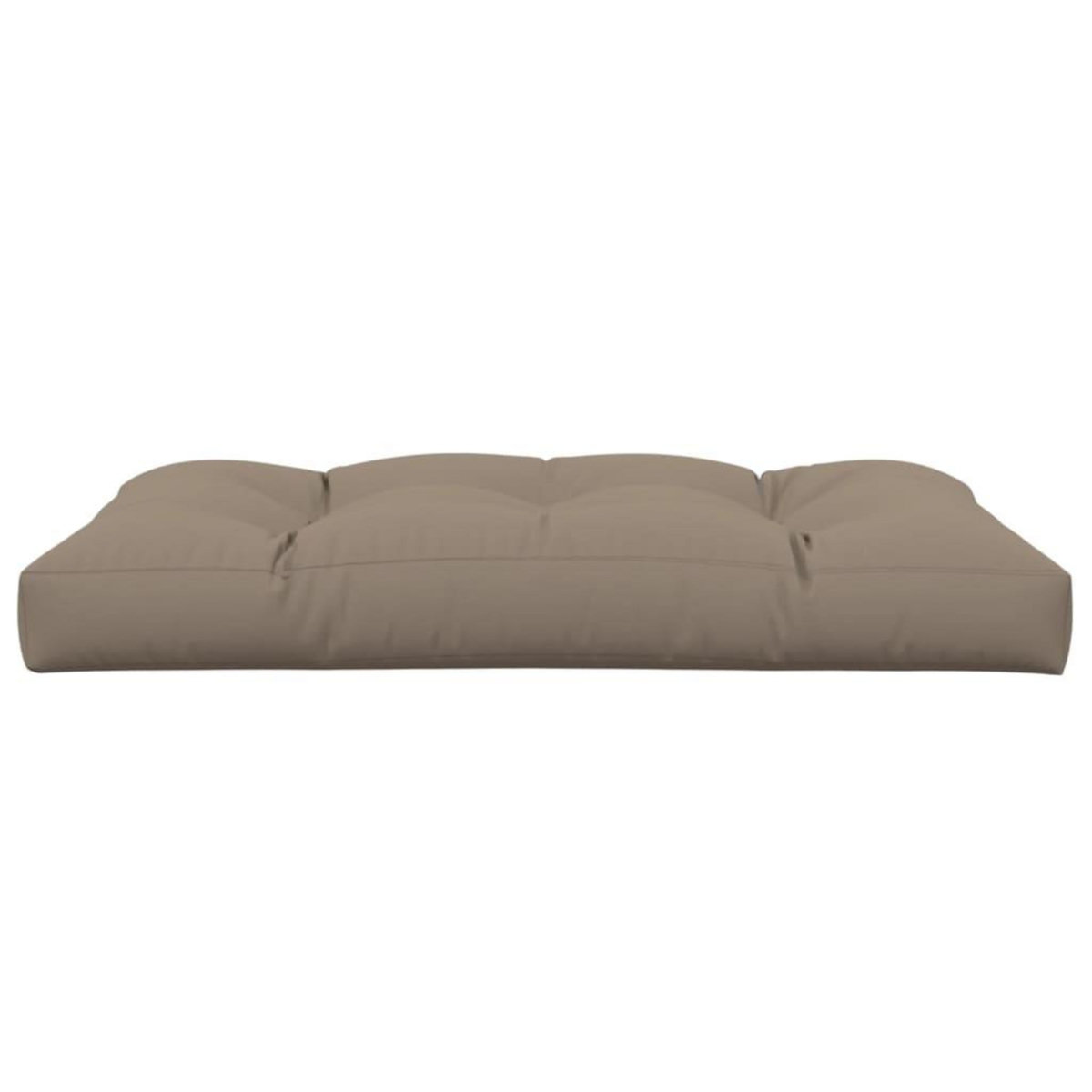 VIDAXL Coussin de palette taupe 120x80x12 cm tissu