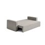 Voir la diapositive 3 : BEST MOBILIER Topaze - canapé 3 places - convertible avec coffre - en tissu bouclette