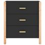 Voir la diapositive 5 : VIDAXL Buffet Noir 62x38x70 cm Bois d'ingenierie