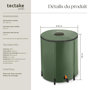 Voir la diapositive 6 : tectake Tonneau récupérateur d'eau de pluie avec robinet et protection anti-débordement vert 200 L
