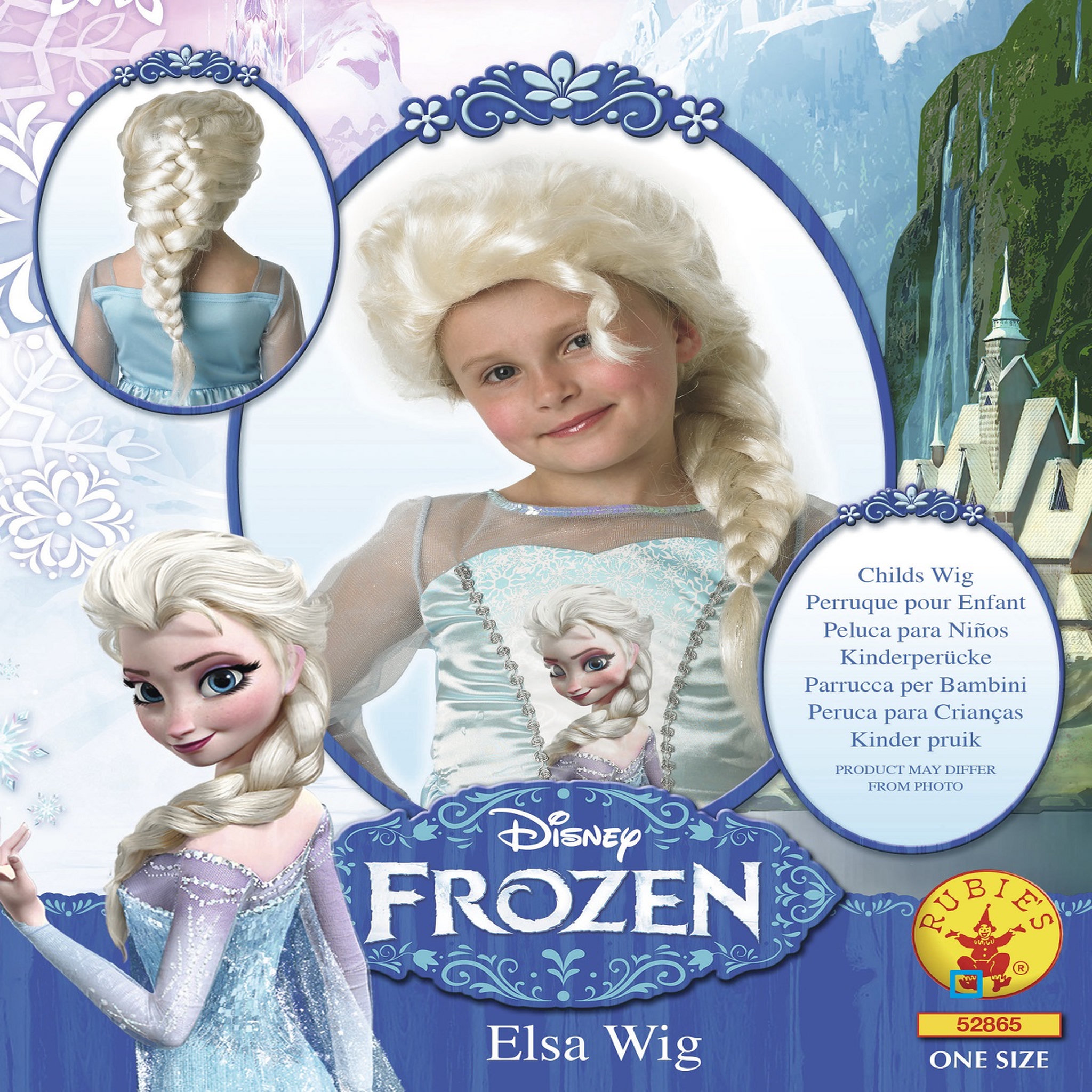 Voir la diapositive 2 : RUBIES Perruque Elsa - La reine des neiges 