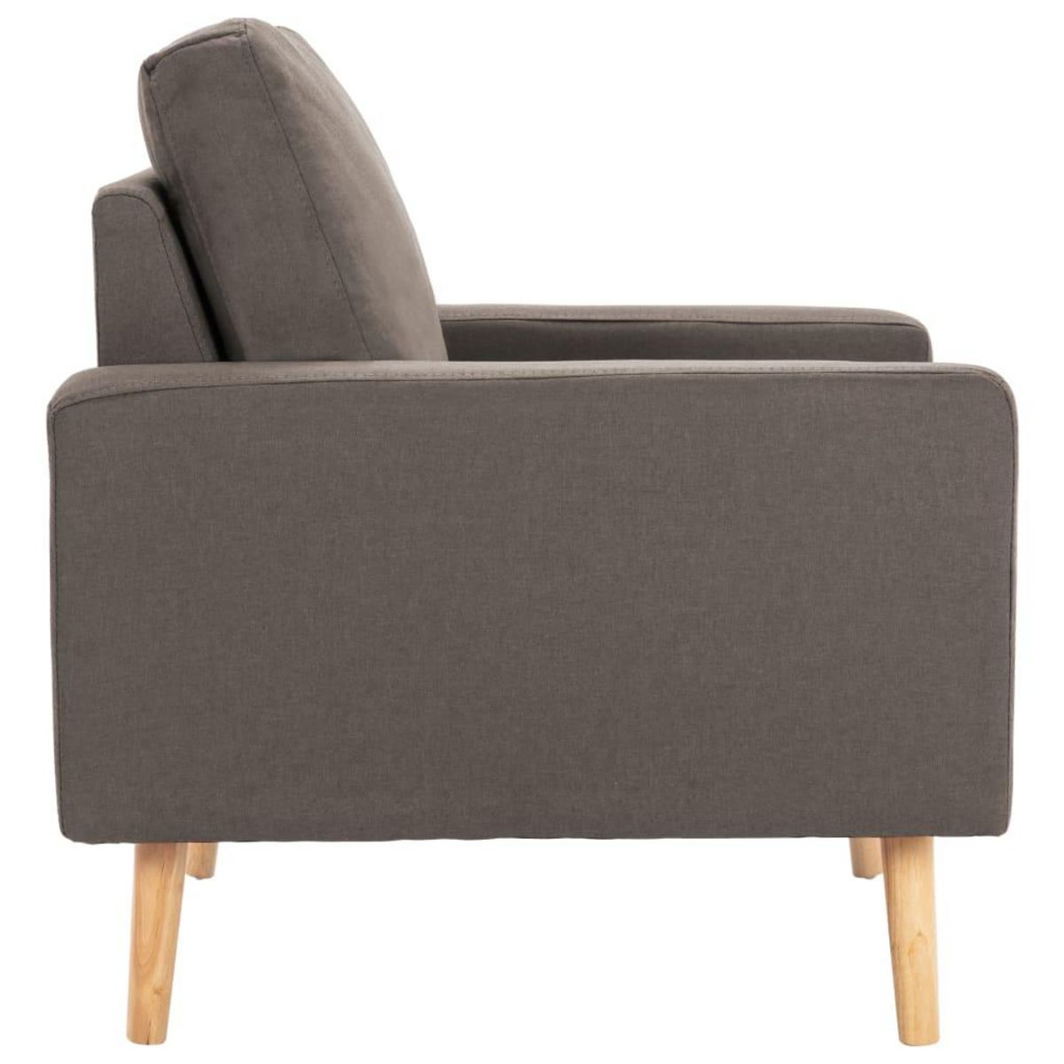 VIDAXL Fauteuil Taupe Tissu