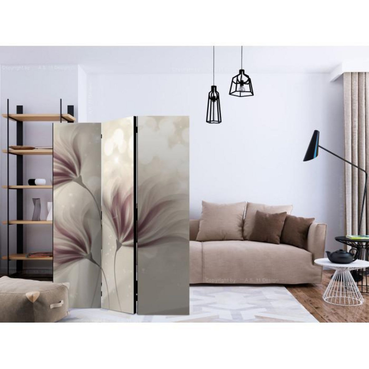 Paris Prix Paravent 3 Volets  Luminous Morning  135x172cm