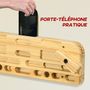 Voir la diapositive 6 : HOMCOM Poutre d'entrainement escalade - planche d'escalade - nombreuses différentes préhensions - bois de hêtre