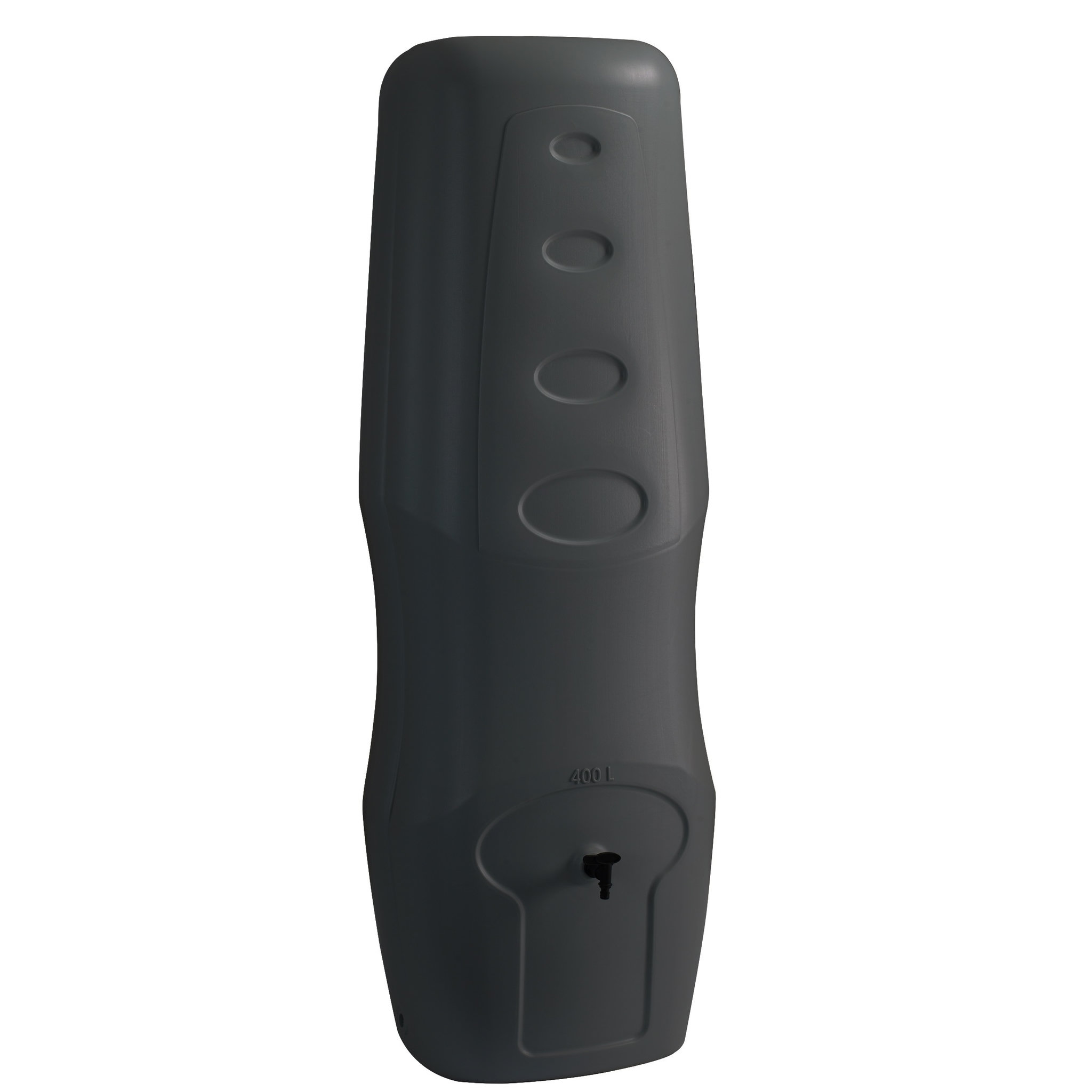 Belli Récupérateur d'eau mural Anthracite - 400L - PROFIL