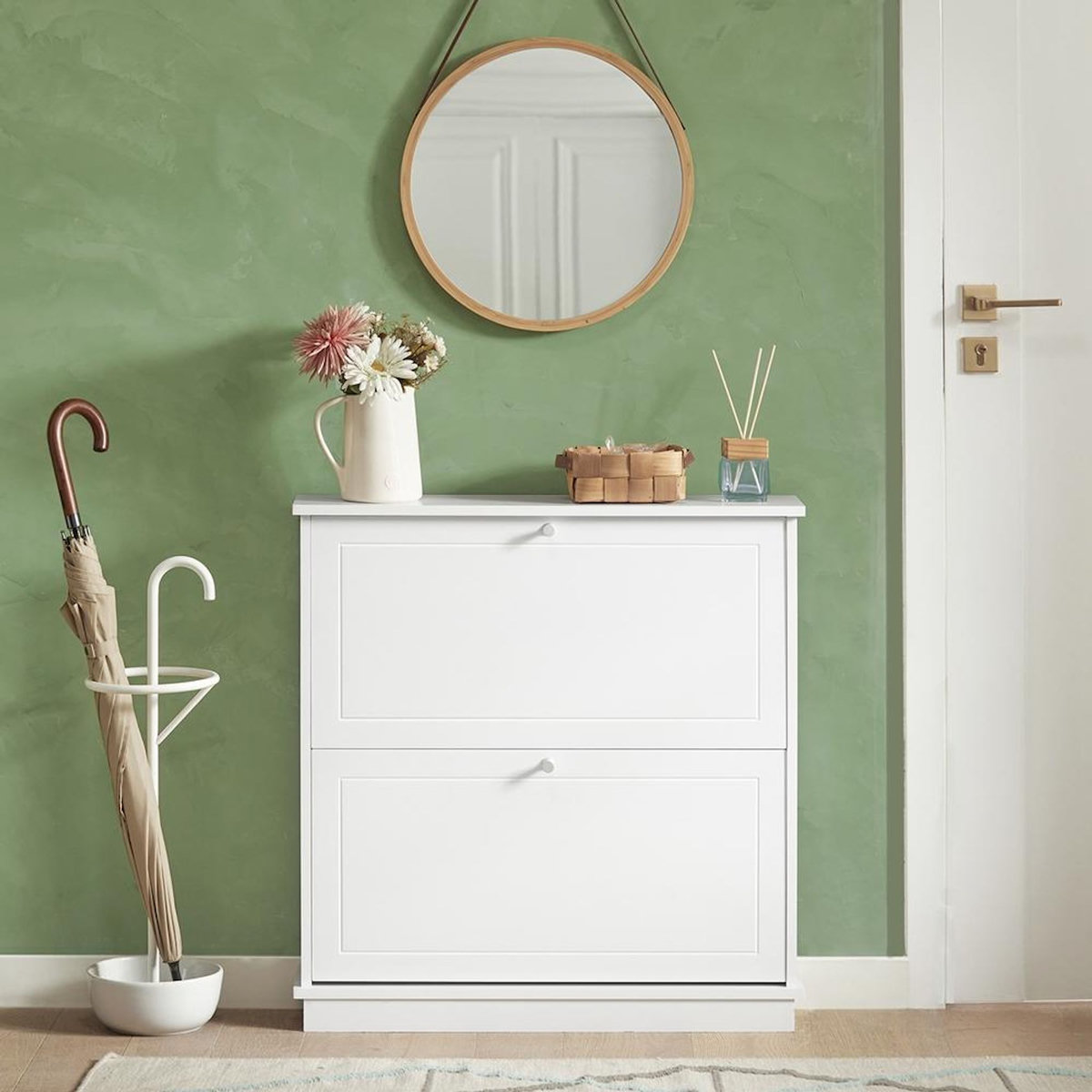 SOBUY SoBuy - Meuble À Chaussures à 2 tiroirs - Moderne - FSR99