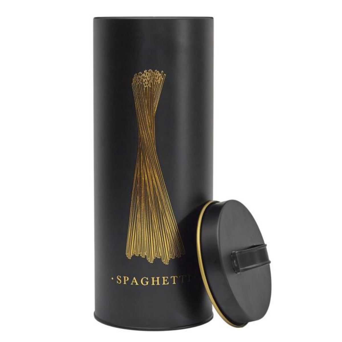 Paris Prix Boîte à Spaghetti en Métal  Lounge  31cm Noir