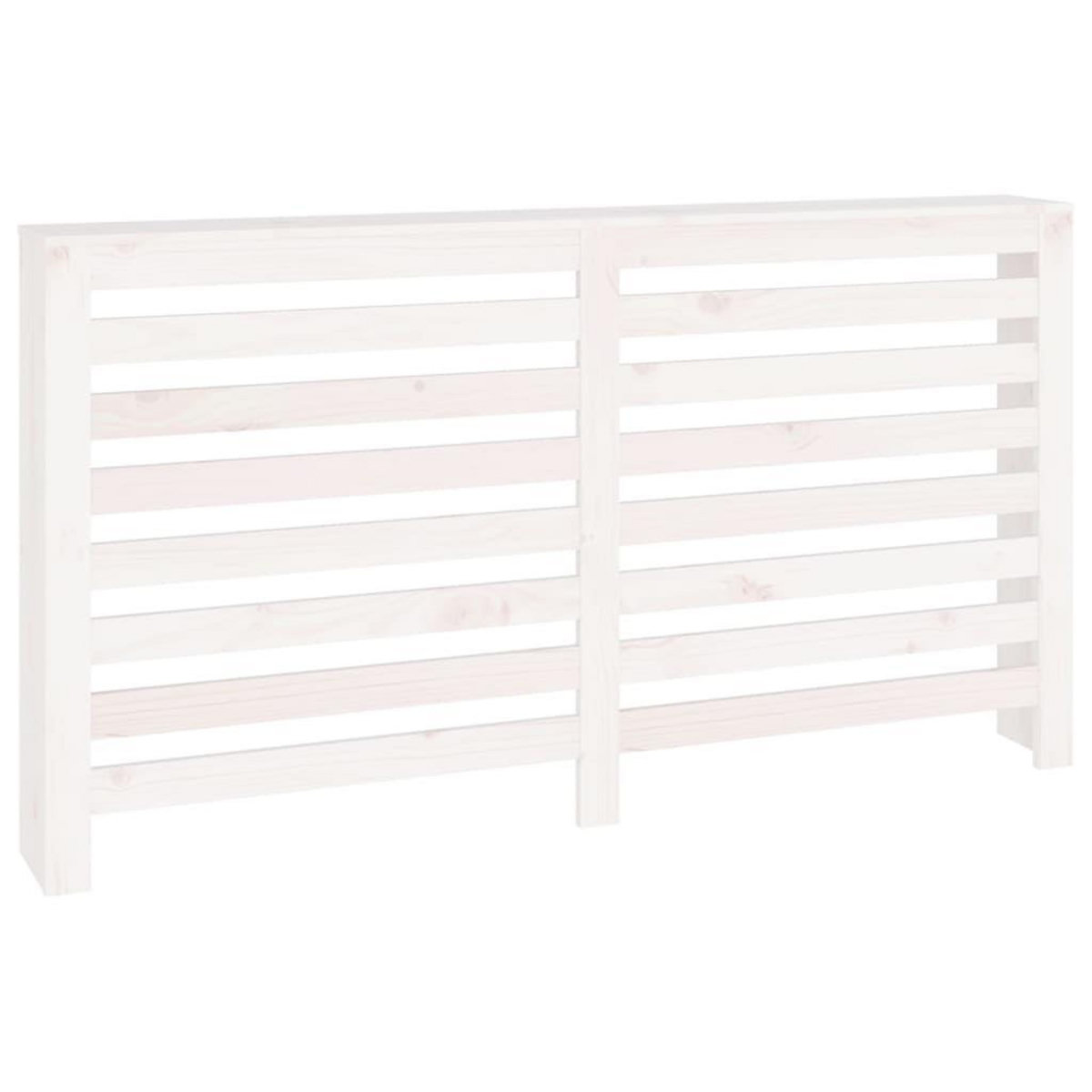 VIDAXL Cache-radiateur Blanc 153x19x84 cm Bois massif de pin