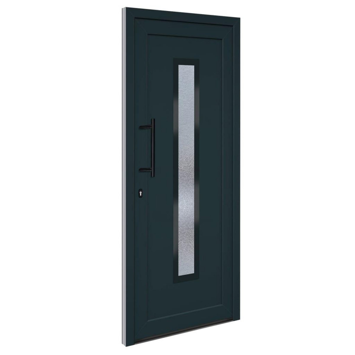 VIDAXL Porte d'entree anthracite 88x200 cm PVC