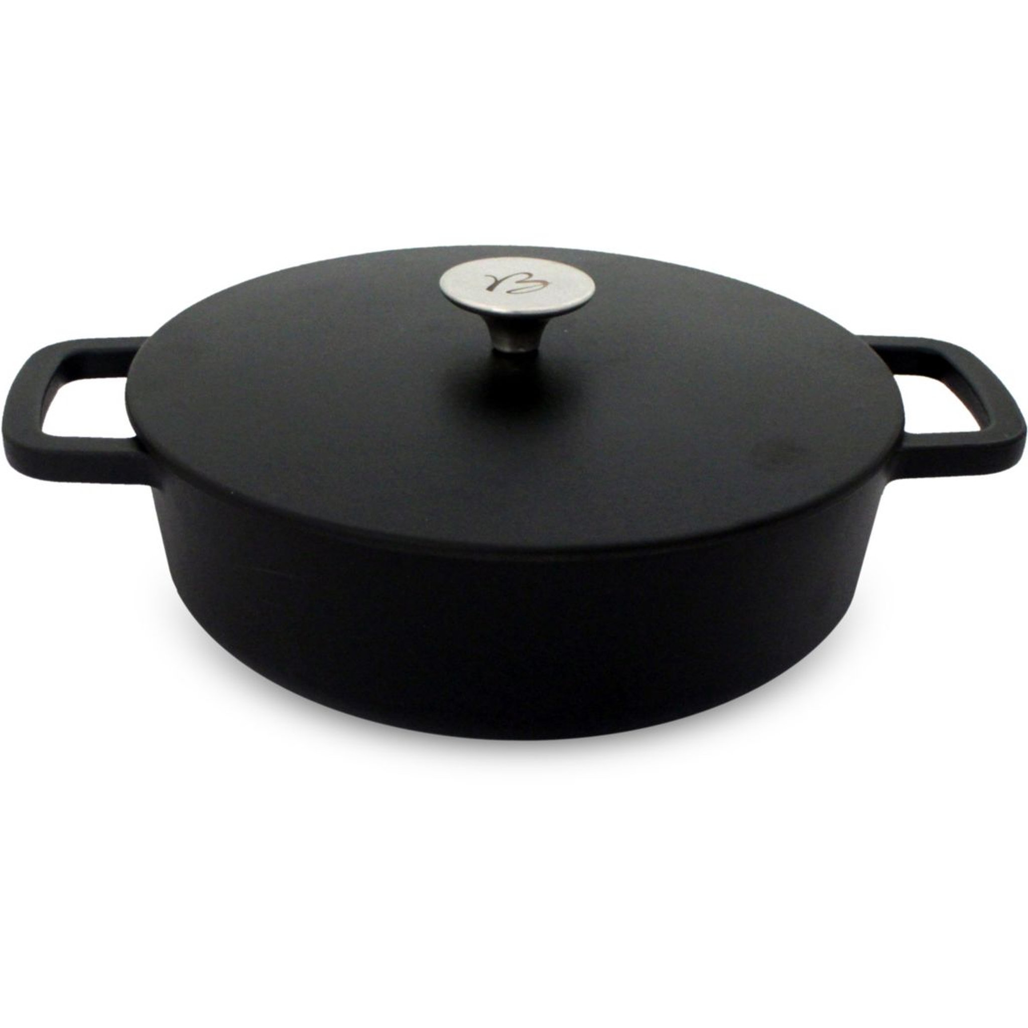 BAUMALU Cocotte 26 cm et couvercle 3.2L noir black